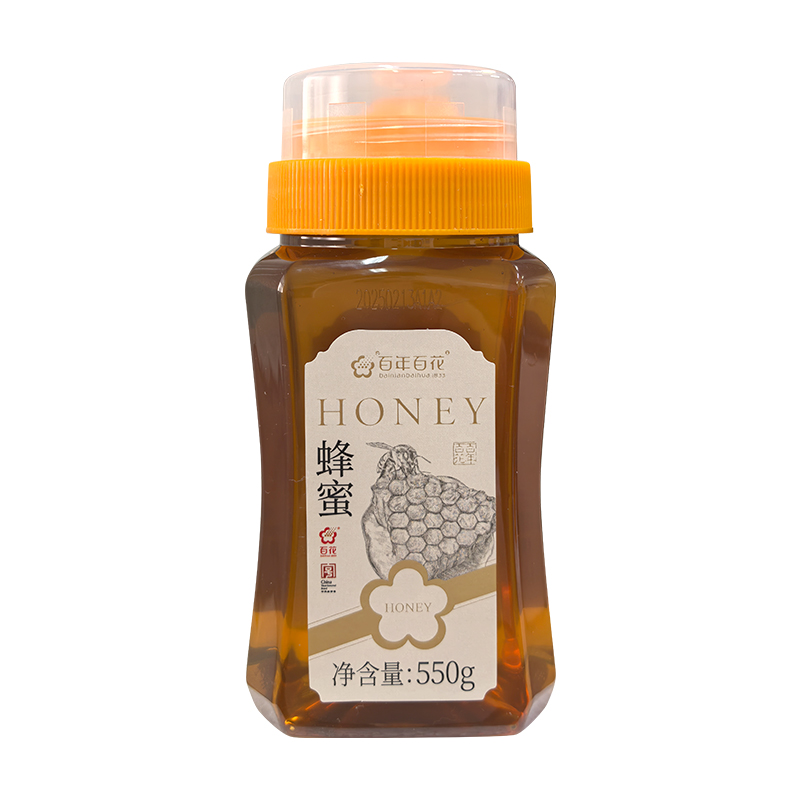 百年百花中华老字号蜂蜜550克*4瓶