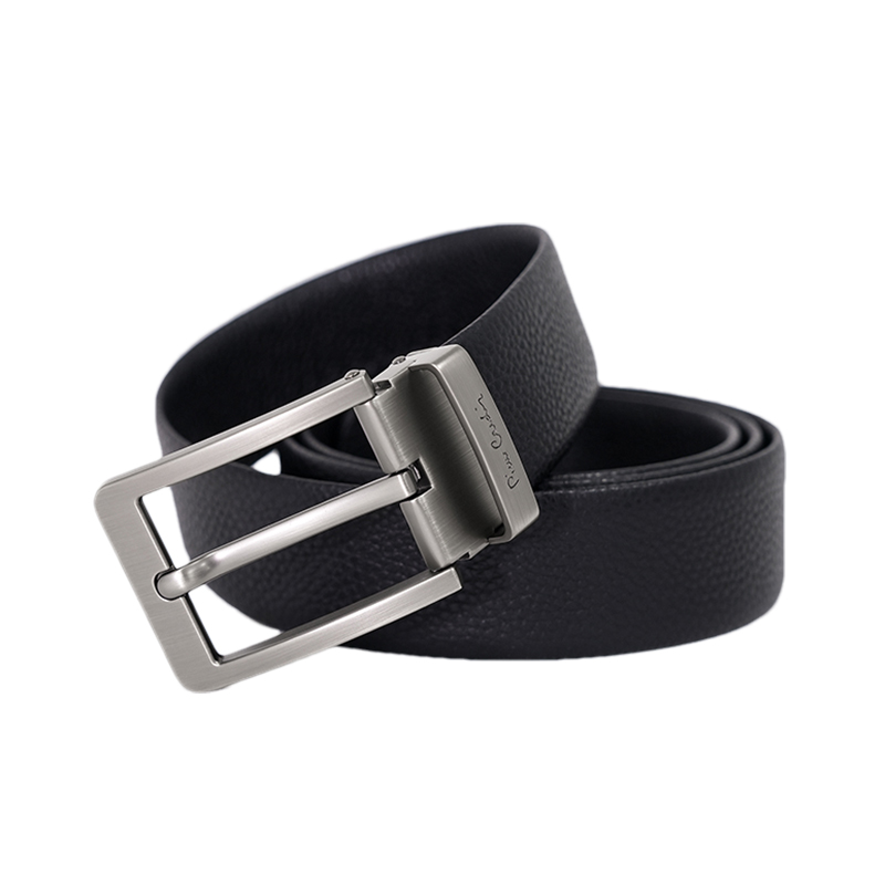 皮尔卡丹 (pierre cardin)黑色男式针扣皮带C0A818216-BYA3