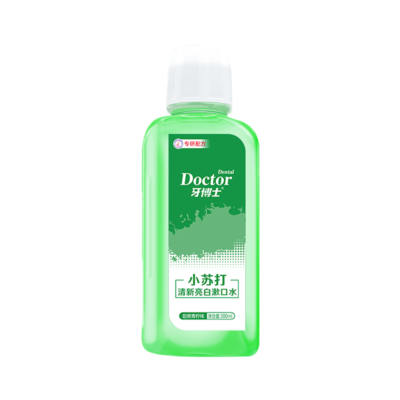 牙博士小苏打清新亮白漱口水300ml