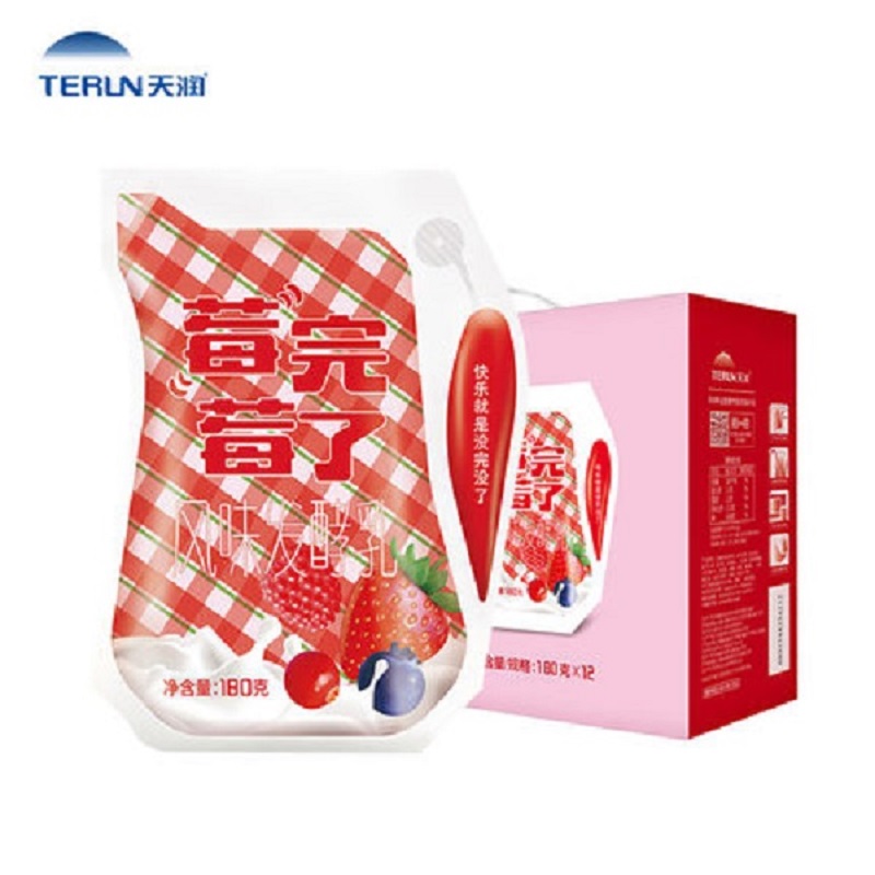天润莓完莓了酸奶180ml*12袋