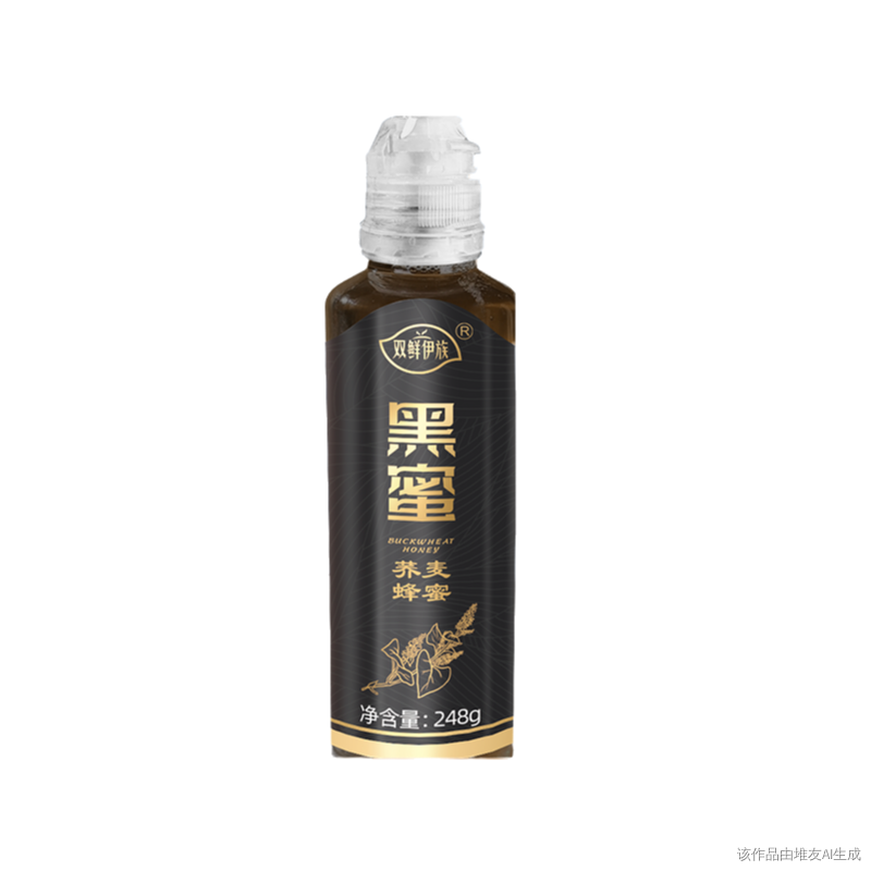 双鲜伊族荞麦蜂蜜248g回吸口瓶装
