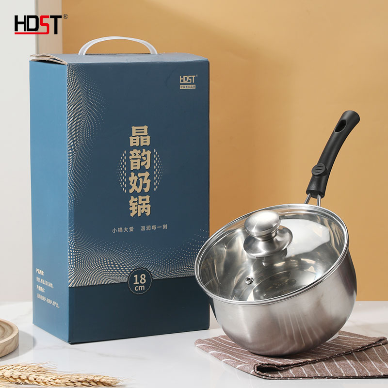 HDST/华典世通 18cm晶韵不锈钢奶锅 JY-25008