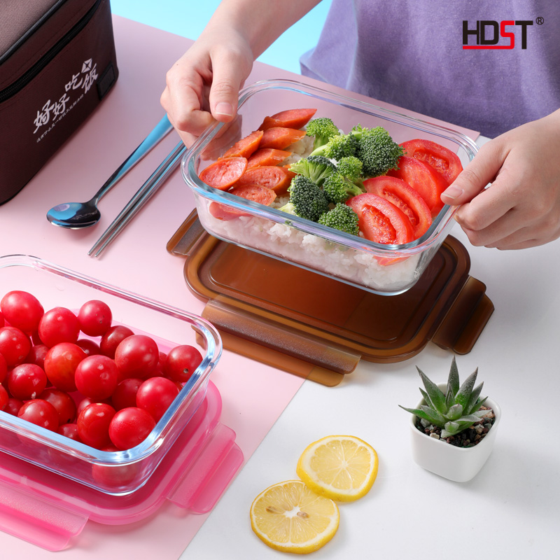 HDST/华典世通 好好吃饭玻璃保鲜饭盒套装 HHCF-20102