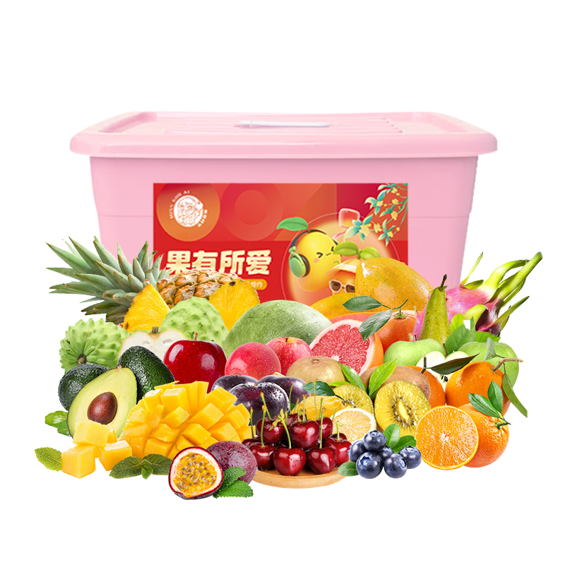 代发小糖包水果拼装礼盒财果贵礼/22种/约11.6kg