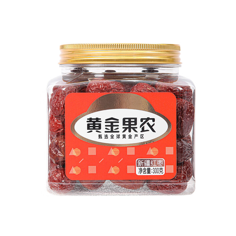 代发黄金果农凤栖梧桐礼盒企业采购虎皮红枣新疆红枣团购员工福利节日送礼 新疆红枣300g*1罐