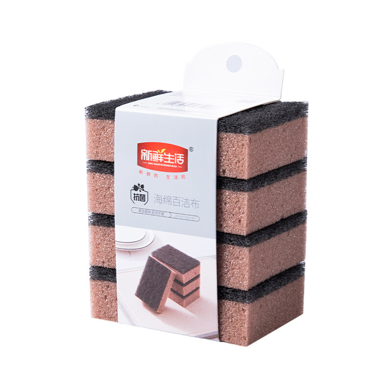 源头新鲜生活（抗菌）海绵百洁布*5包SH-8418-5