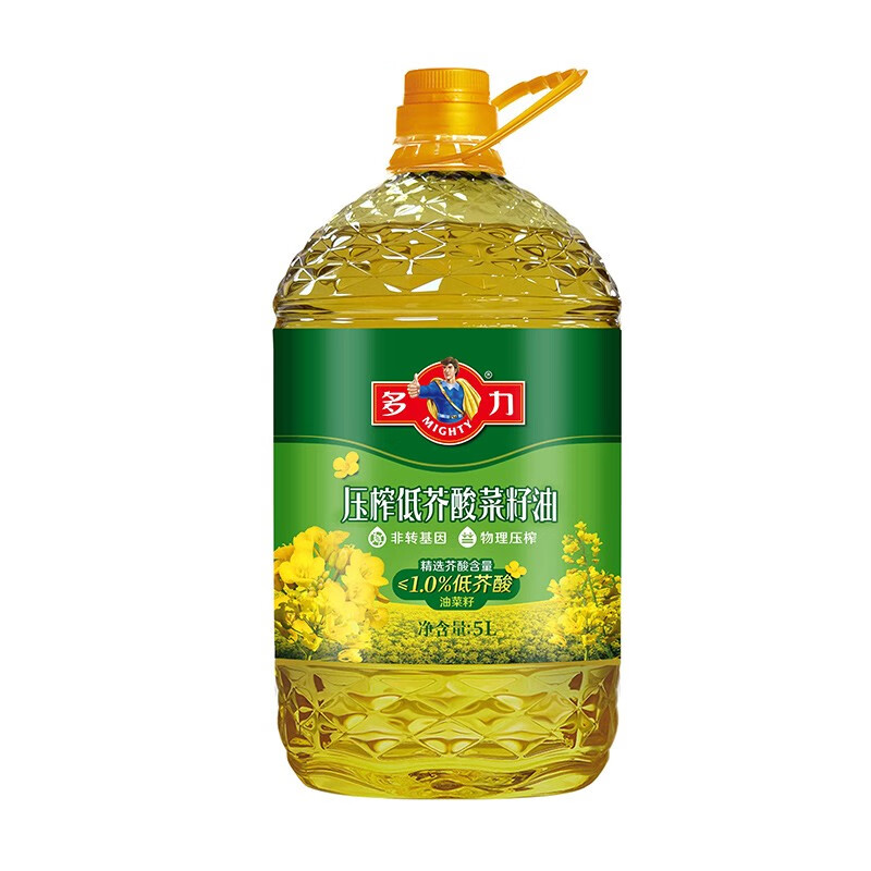 代发多力压榨低芥酸菜籽油5L