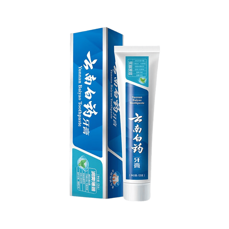 云南白药 润爽薄荷牙膏125g	AJC080325