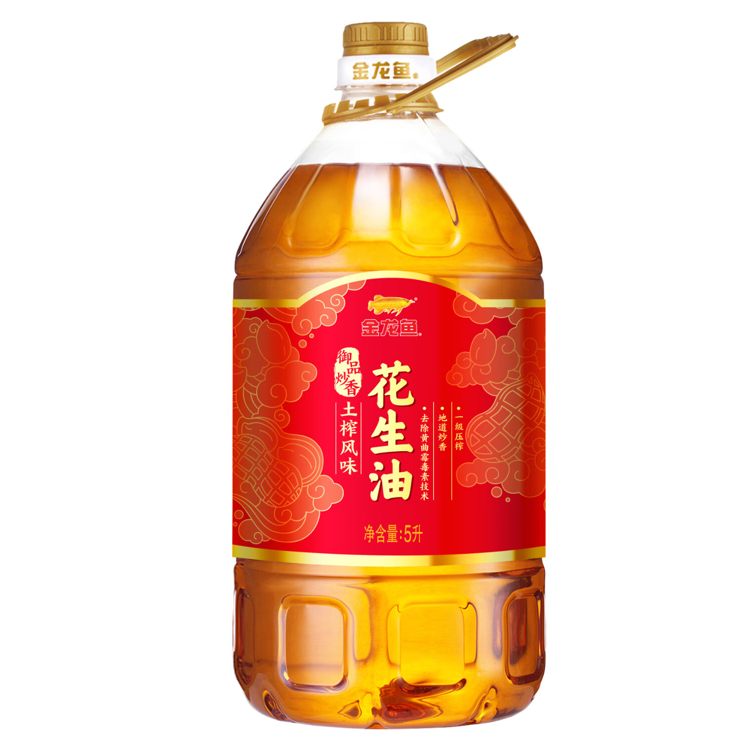 代发金龙鱼御品炒香土榨风味花生油 5L