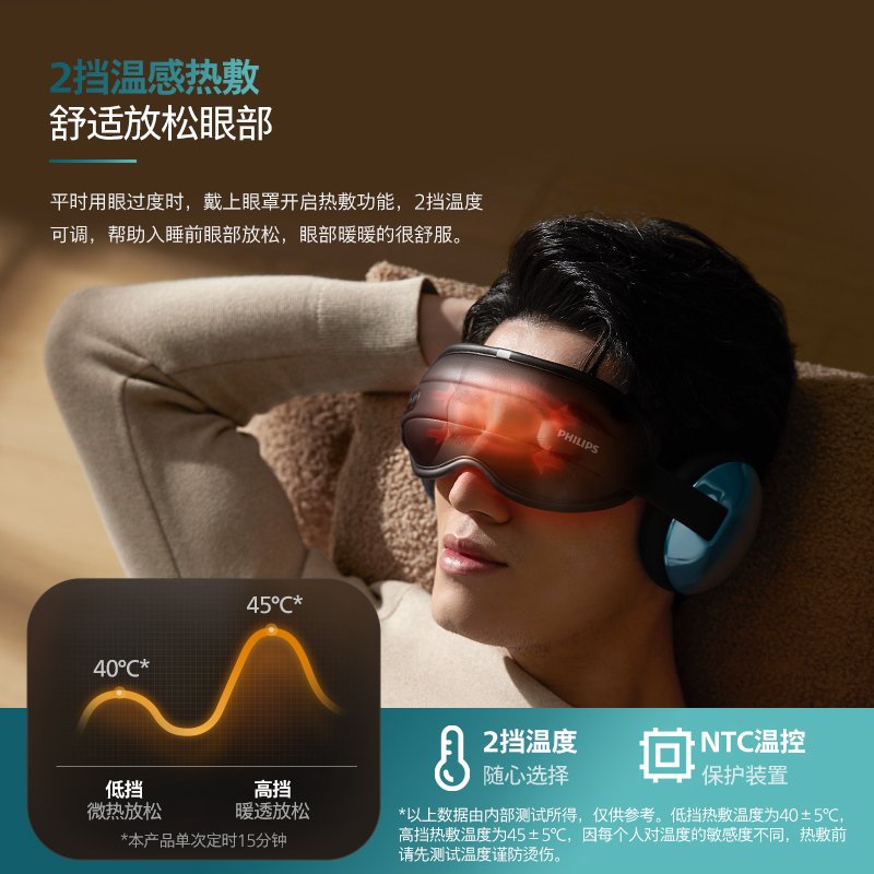 飞利浦降噪蓝牙眼罩PPM5302E