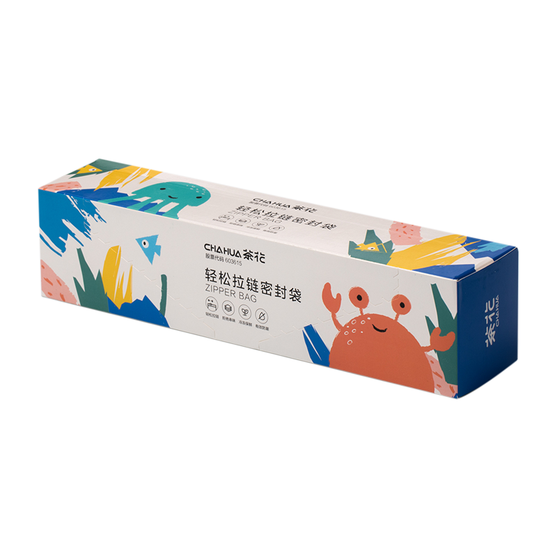 代发茶花990101生物系列轻松拉链密封袋 大号