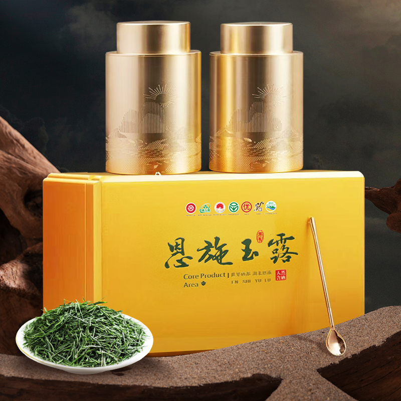 代发茶马世家龙象金尊特级恩施玉露礼盒装200g（100g*2罐）