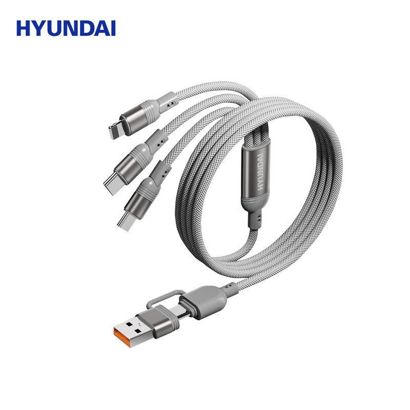代发HYUNDAI  100W二拖三快充数据线   YH-NB011