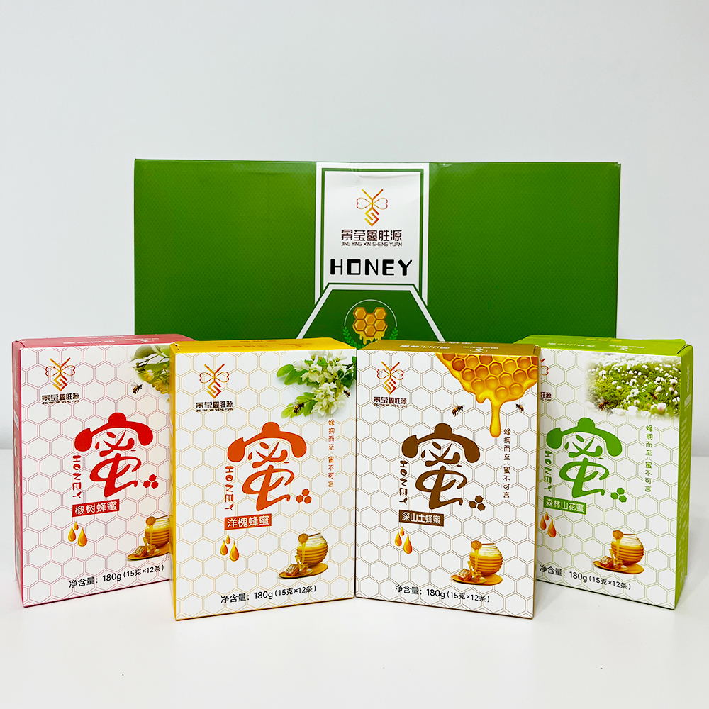 代发景莹鑫胜源便携式条蜜礼盒180g*4