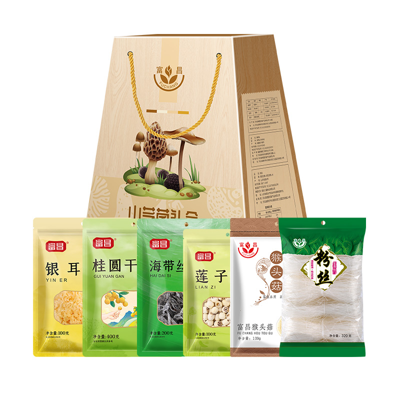 代发自营富昌山芝菌礼盒1220g富昌山芝菌礼盒1220g