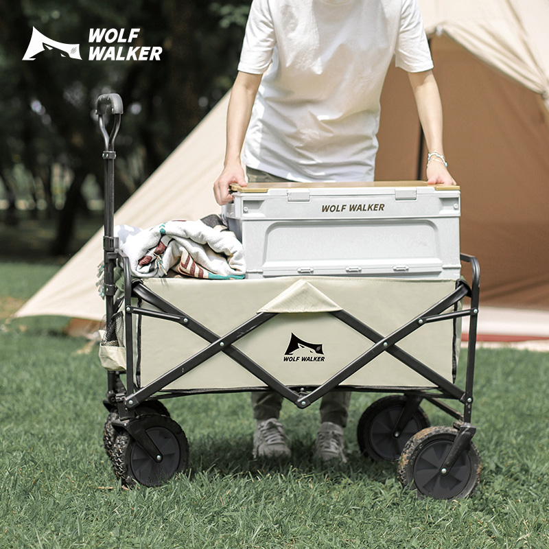代发狼行者户外营地可折叠露营手推车Lxz-3136-1403