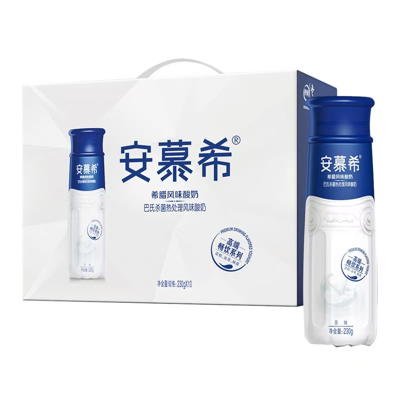 代发安慕希高端畅饮希腊风味酸奶 原味 230g*10瓶