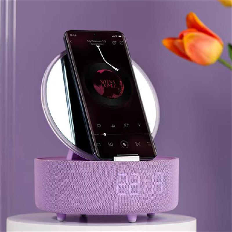 代发HYUNDAI  多功能无线充化妆镜音箱 YH-F166