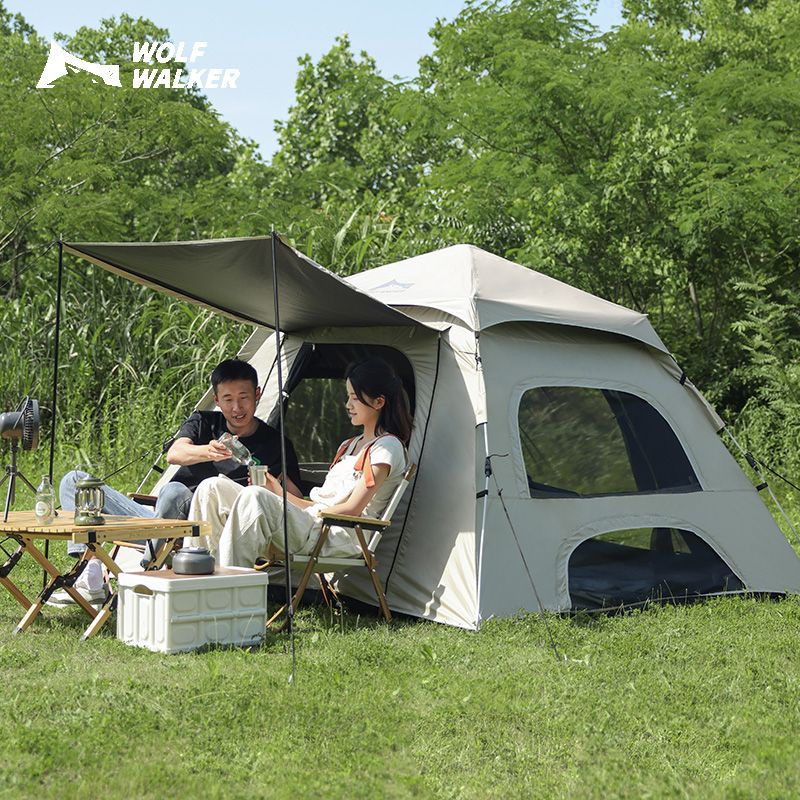 代发狼行者便携式可折叠全自动户外露营大帐篷lxz-80007