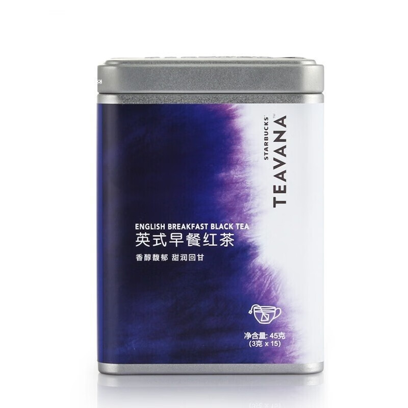 代发自营星巴克英式早餐红茶/45克/15包星巴克英式早餐红茶/45克/15包