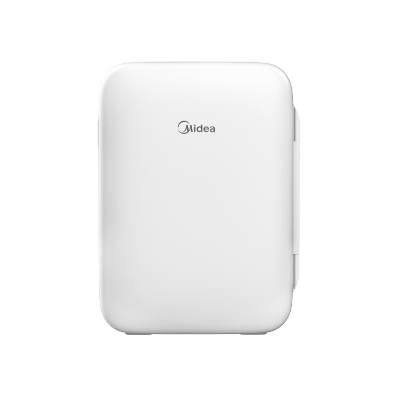 代发美的家用车载迷你容量制冷便携冷饮母乳美妆保鲜收纳租房宿舍办公室小冰箱 DC-10M(A) 钛钢灰