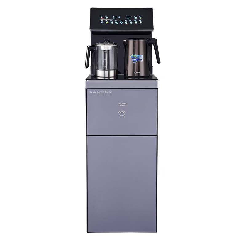 澳柯玛（AUCMA）茶吧机YR8A-Y127(YS) 煮茶养生316烧水壶 防溢水防干烧一键巡航多段控温 上出水 星际灰色 温热型