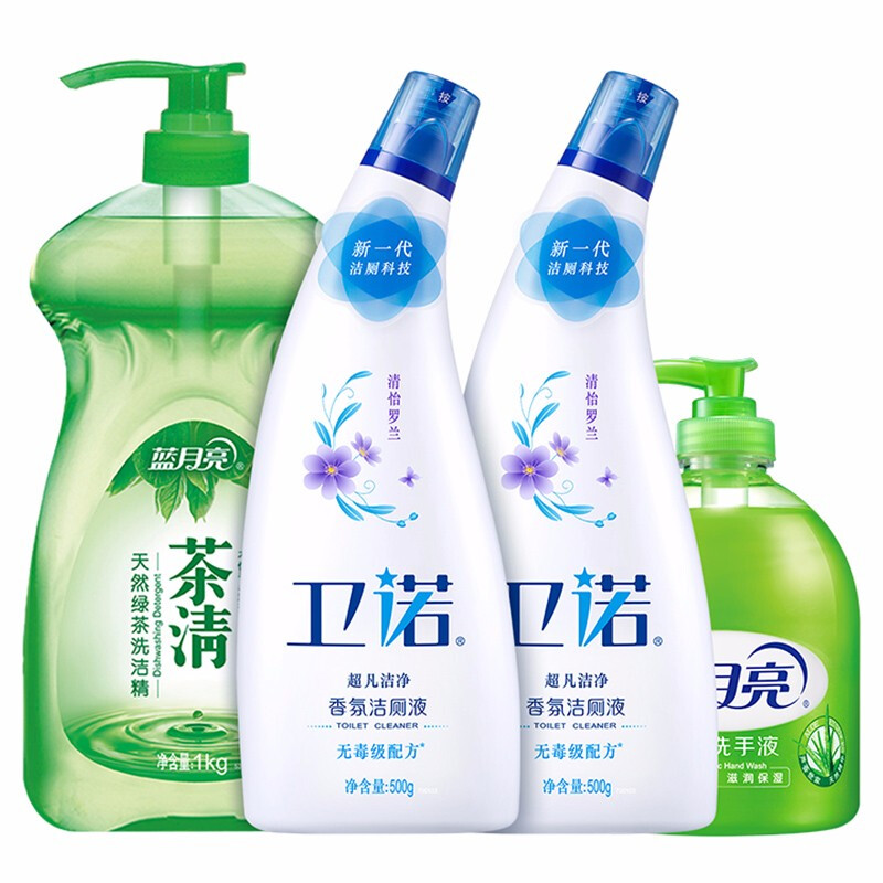 蓝月亮 厨卫组合：茶清1kg+卫诺沁香500g*2+芦荟瓶500g	BJC08-81000490
