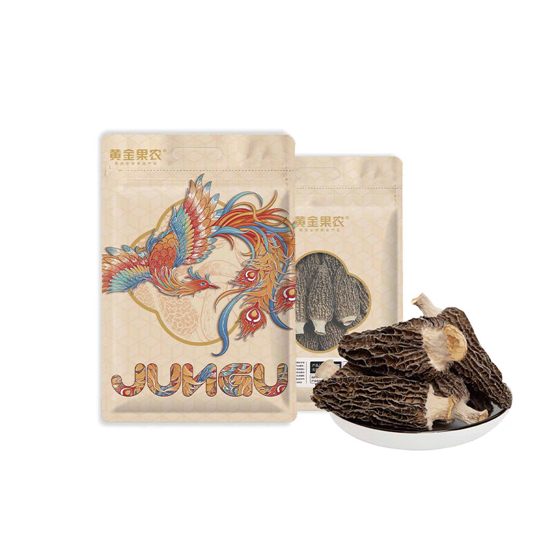 代发黄金果农山珍菌菇礼盒【企业采购】团购员工福利节日送礼新鲜煲汤食材干货 黄金果农羊肚菌80g