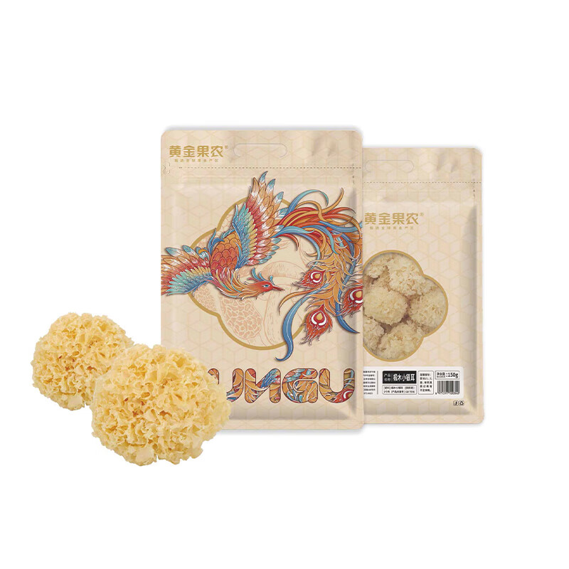 代发黄金果农山珍菌菇礼盒【企业采购】团购员工福利节日送礼新鲜煲汤食材干货 黄金果农椴木小银耳150g