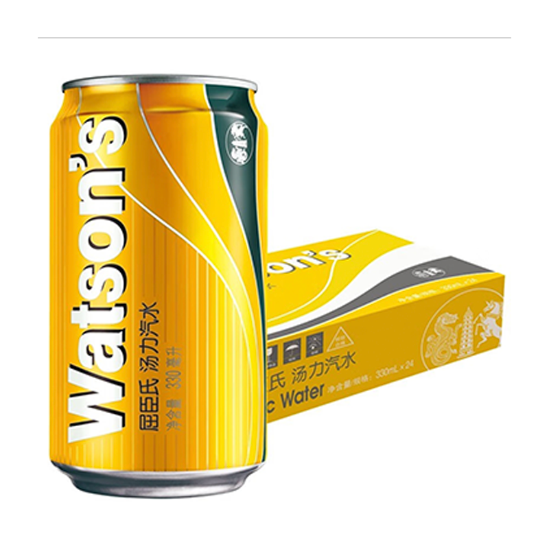 代发自营屈臣氏苏打汽水低糖0脂低卡 气泡饮料  330ml*24罐 整箱装屈臣氏苏打汽水低糖0脂低卡 气泡饮料  330ml*24罐 整箱装