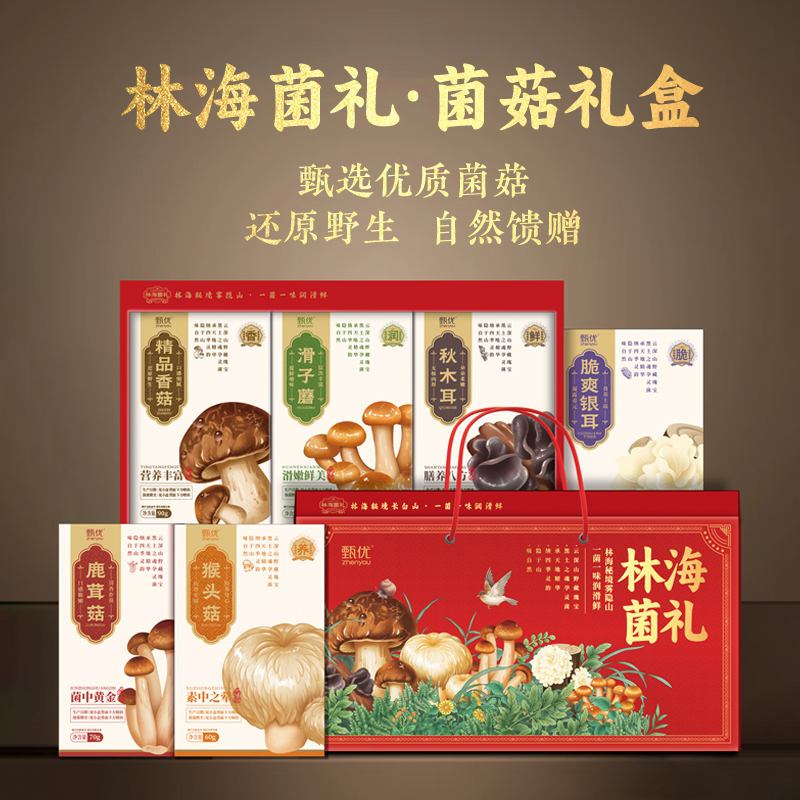 甄优林海菌礼440g/6盒/套