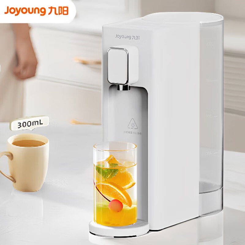 代发九阳（Joyoung）即热式饮水机 2L台上式电热水壶 自清洁式小型桌面烧水壶3s秒速热直饮机 JYW-WJ320 白色