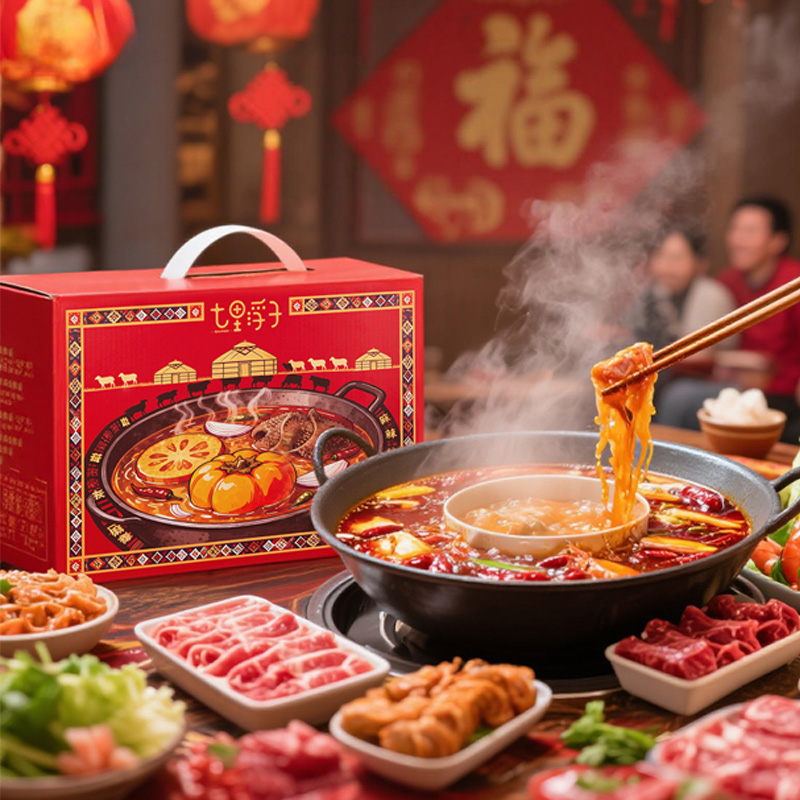 代发七里浮子火锅汤料礼盒600g