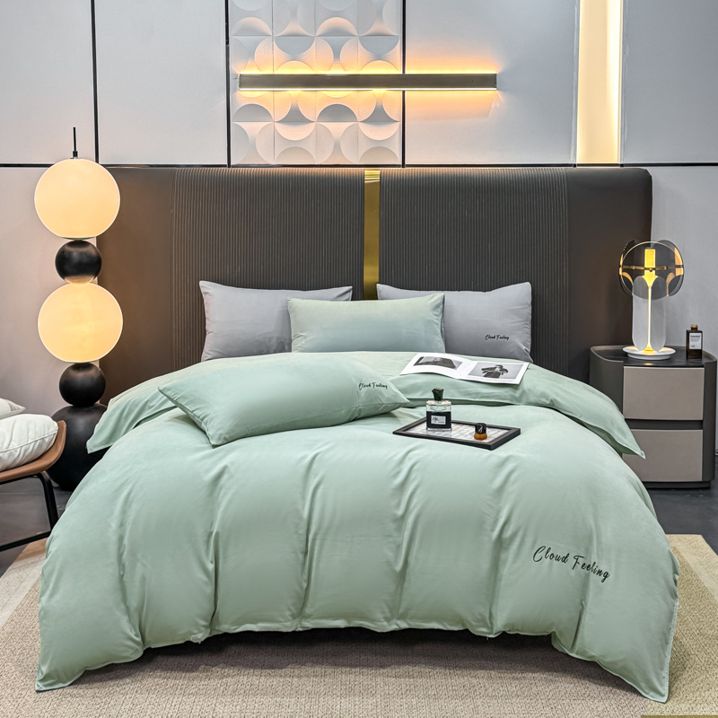 杉杉（FIRS)QFS-25019轻奢尚品四件套—艾米（薄荷绿） 200×230cm