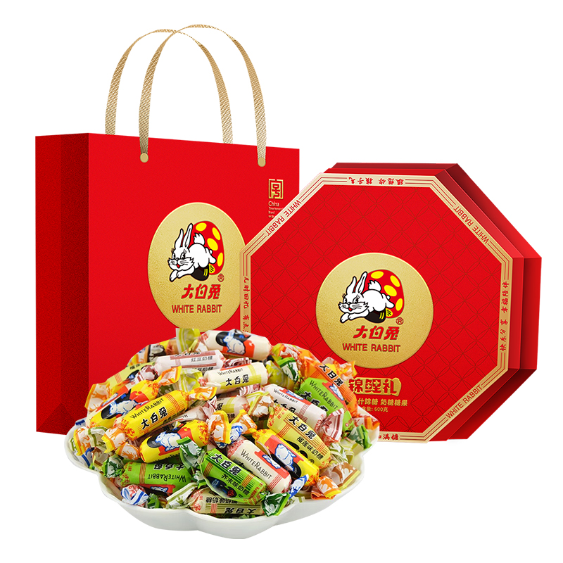 代发大白兔锦鲤礼九宫格600g