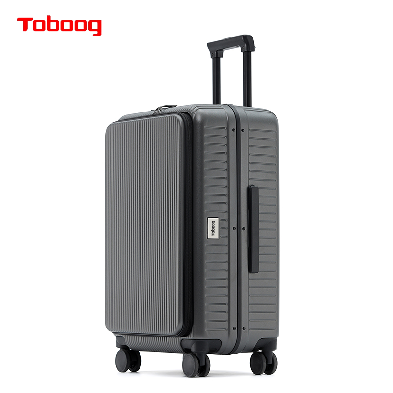 代发途帮（TOBOOG）新前开盖TypeC+USB双充电口旅行箱3012  24寸