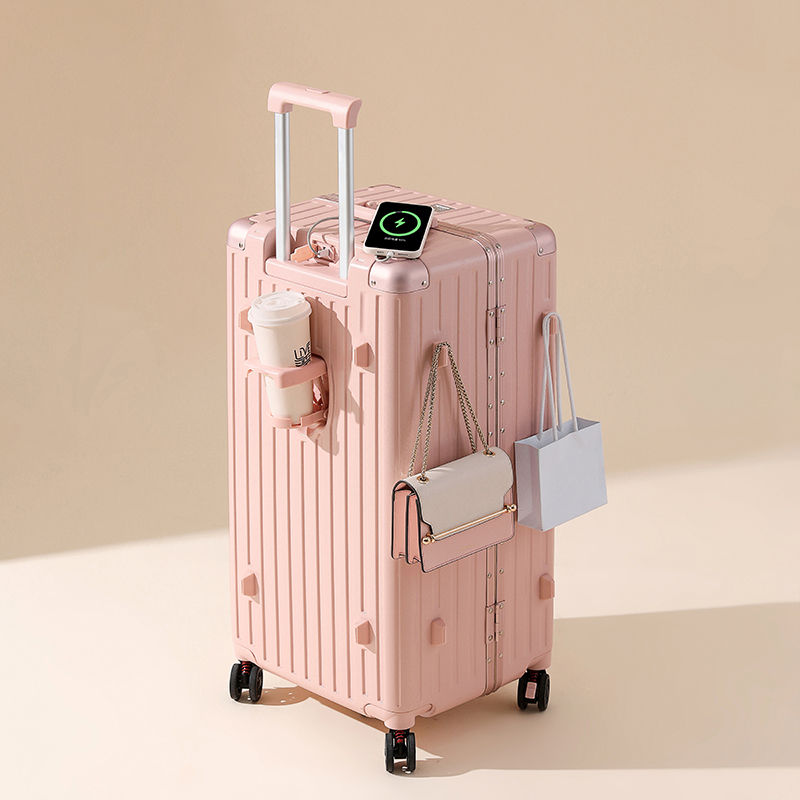 荐代发途帮（TOBOOG）多功能铝框款行李箱2030 24寸