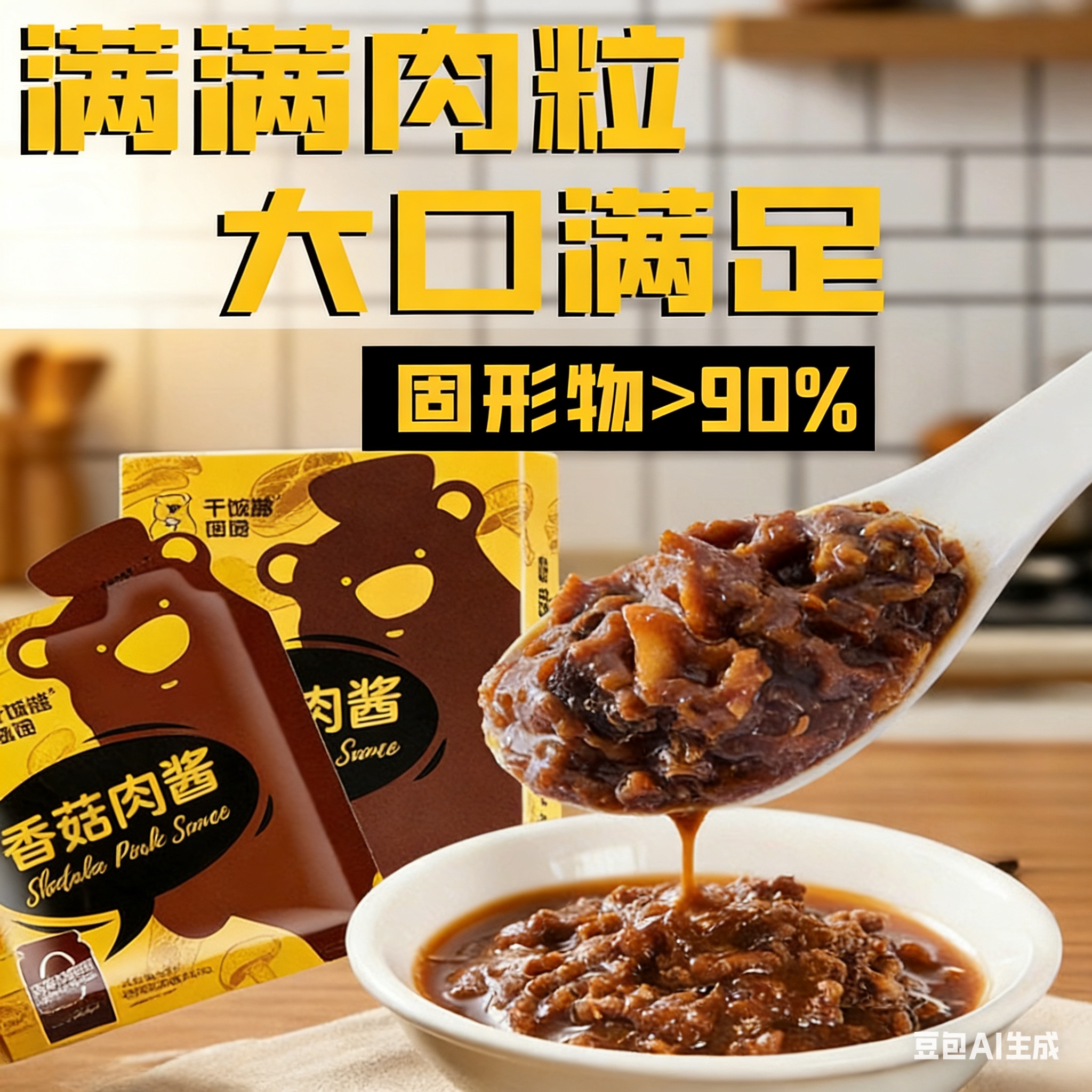 源头干饭熊饱饱 香菇肉酱2盒装