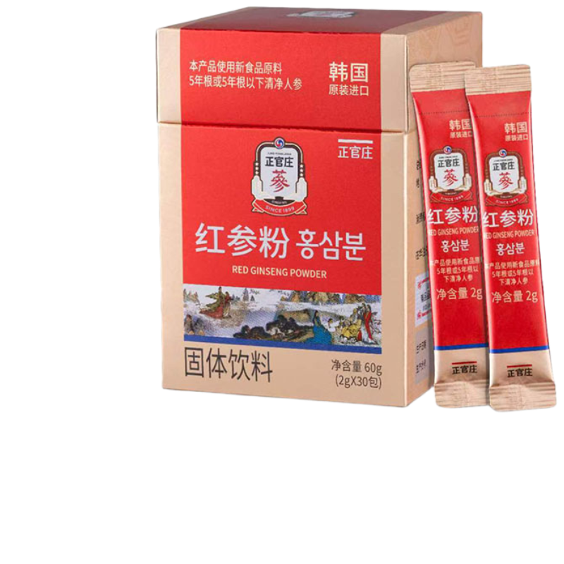 正官庄红参固体粉60g （2g*30包 ）