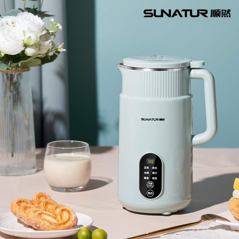 荐源头《顺然/SUNATUR》 破壁豆浆机600ml-绿色 HB-B6K