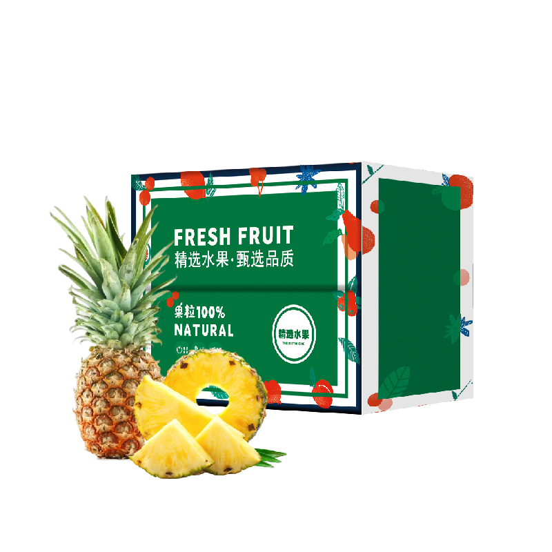 代发自营嗨果粒菲律宾进口凤梨精选3粒8斤左右嗨果粒菲律宾进口凤梨精选3粒8斤左右