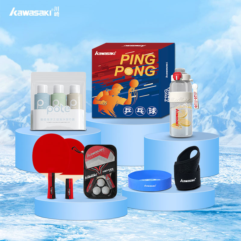 代发川崎 清爽一夏送清凉套装国球乒乓球拍11件套（套装G15)