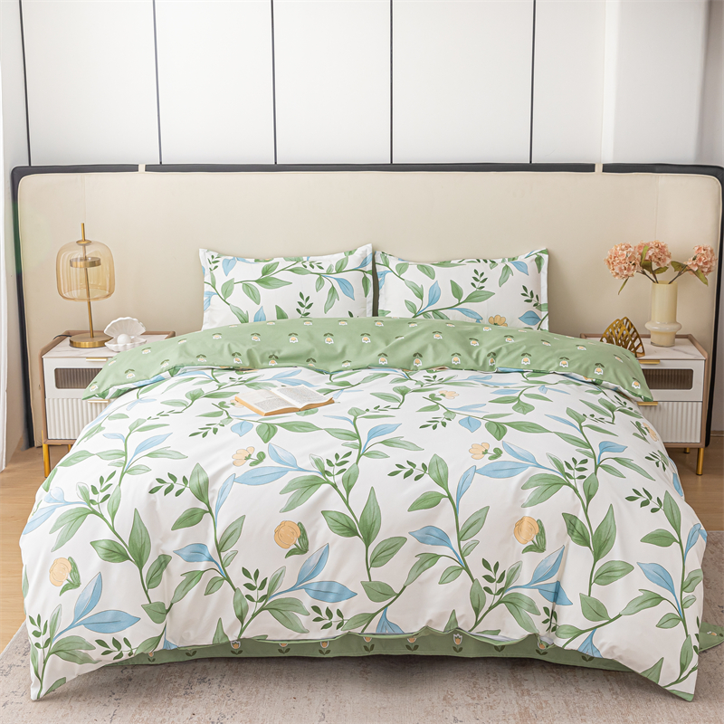 代发啄木鸟（PLOVER）澳绒磨毛四件套-鹊桥花卉ZMN-AR006（适合1.8M/1.5M床）