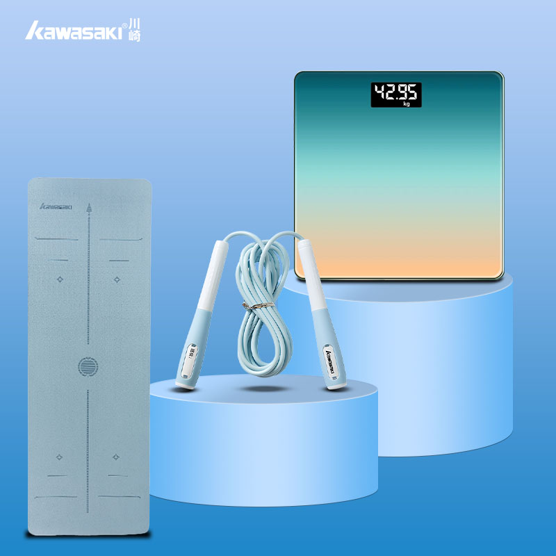 代发川崎 乐享瑜伽垫+跳绳运动③件套（套装J09)