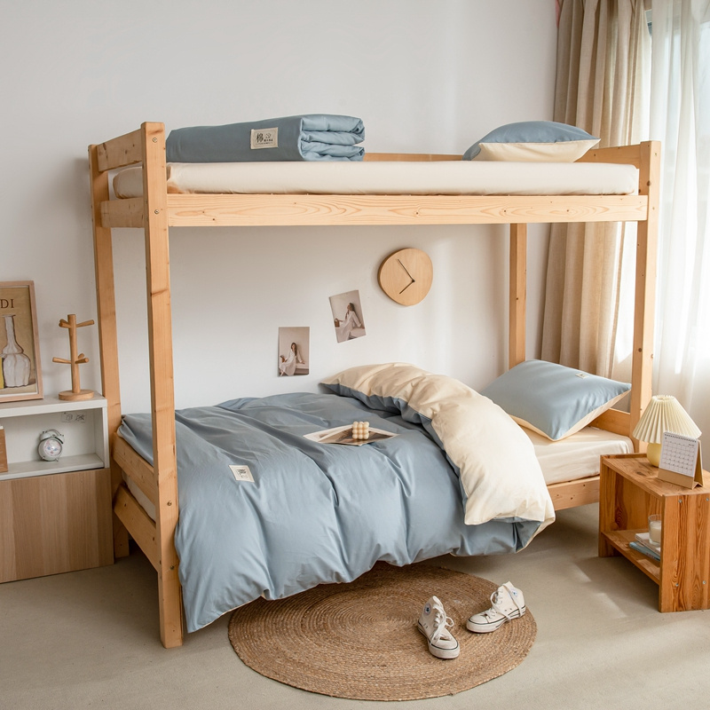 代发啄木鸟（PLOVER）纯棉三件套-奶茶ZMN-SJT05（适合1.35-0.9M床）