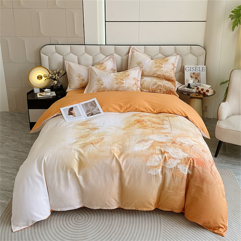 代发啄木鸟（PLOVER）全棉磨毛四件套-枫林ZMN-CMMM13（适合1.8M/1.5M床）