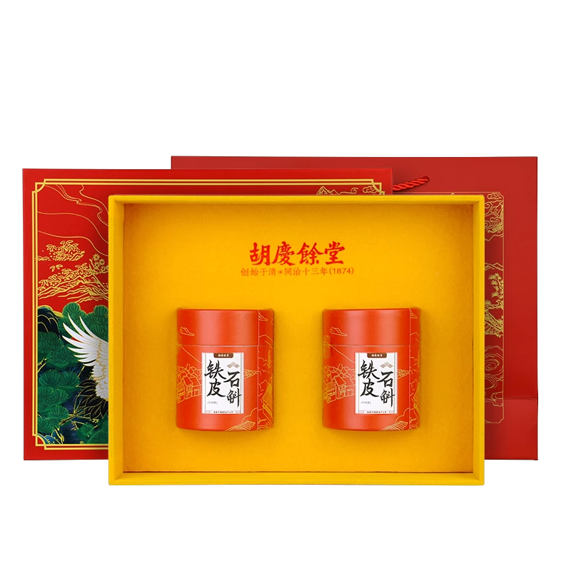 胡庆余堂 松鹤礼盒-铁皮石斛38克*2