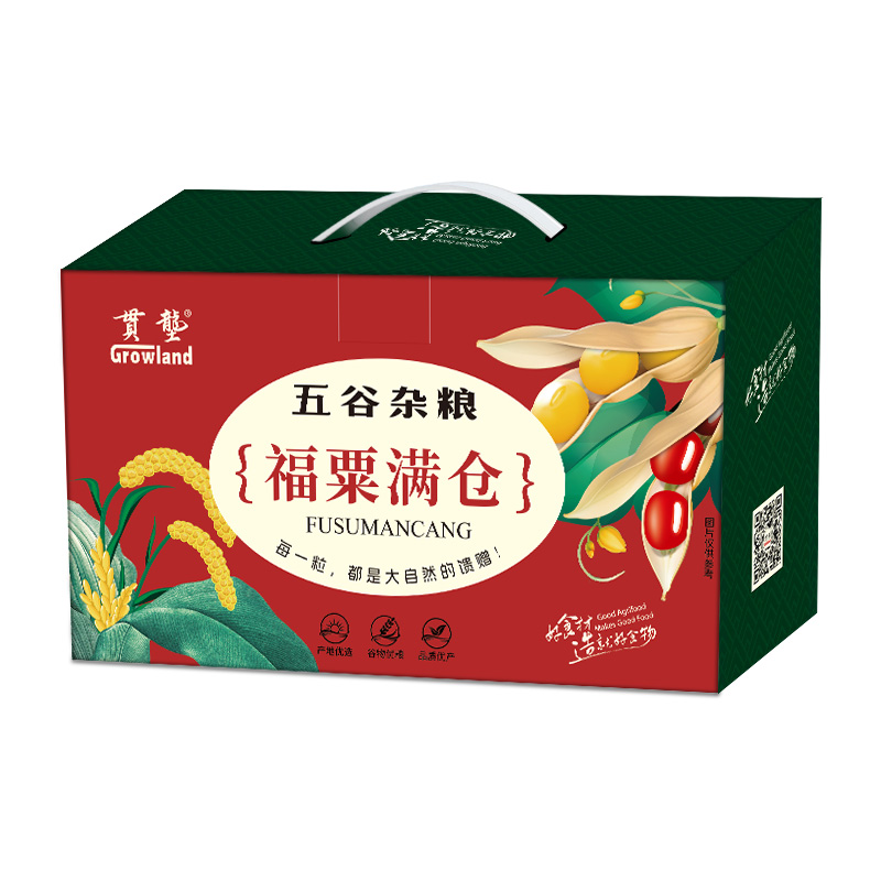 代发贯垄福粟满仓礼盒1230g【黄金苗小米、黑米、燕麦米、清凉百合粥、紫薯黑米粥】