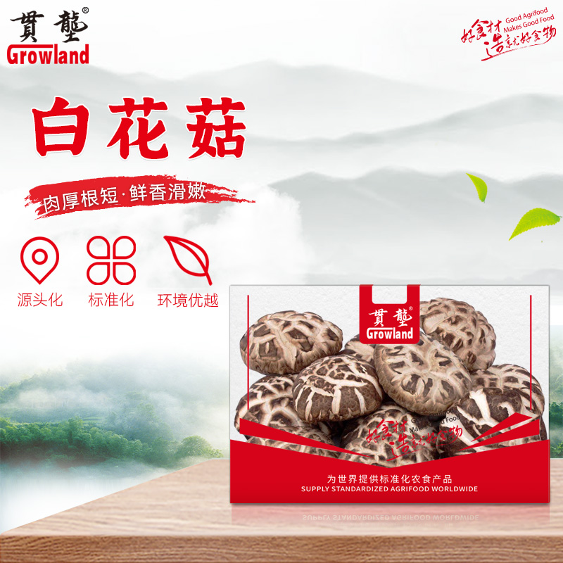 代发贯垄白花菇180g/盒