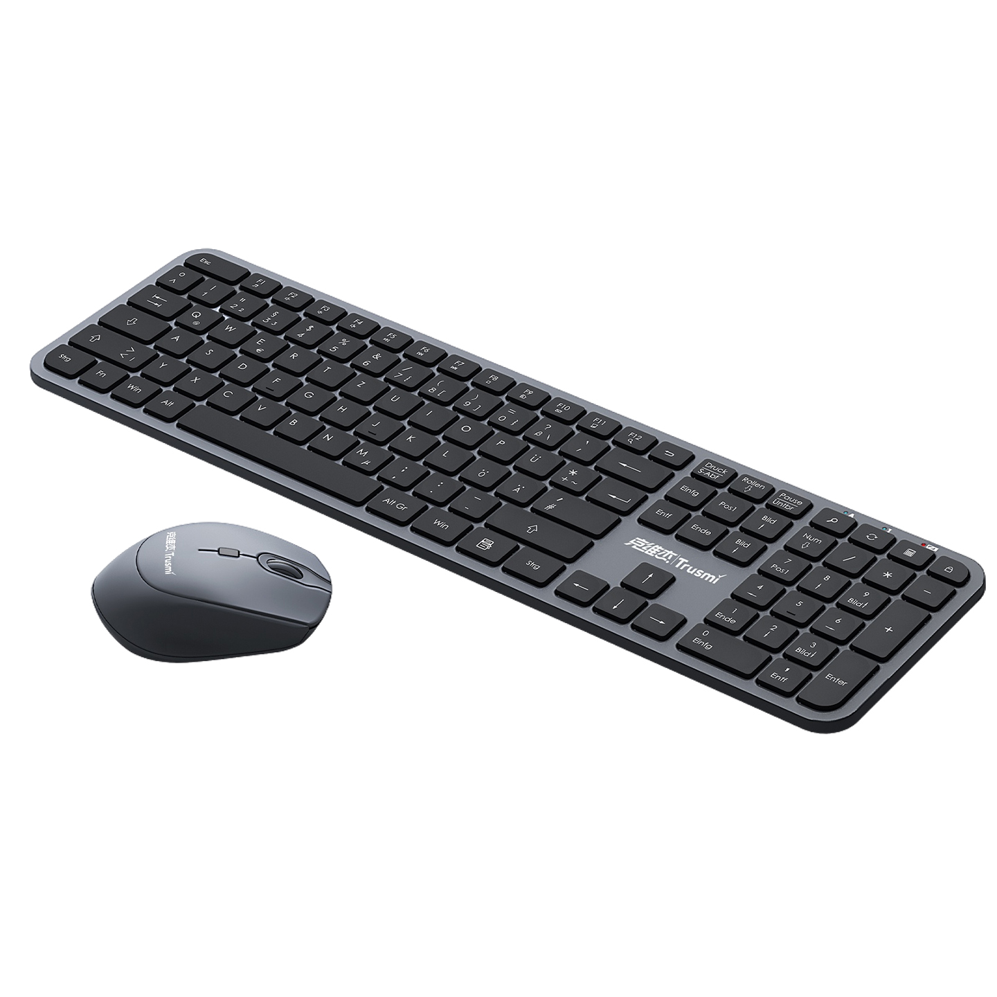 克维杰无线键盘+鼠标套装 US 灰色KM01-01